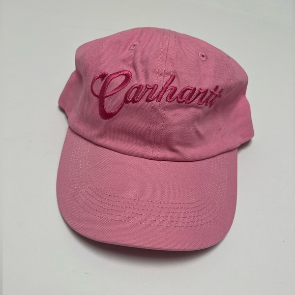 NWT ⚜️💖⚜️ CARHARTT Girl's One Size Pink Adjustable Baseball Cap Cotton Youth - Picture 4 of 12
